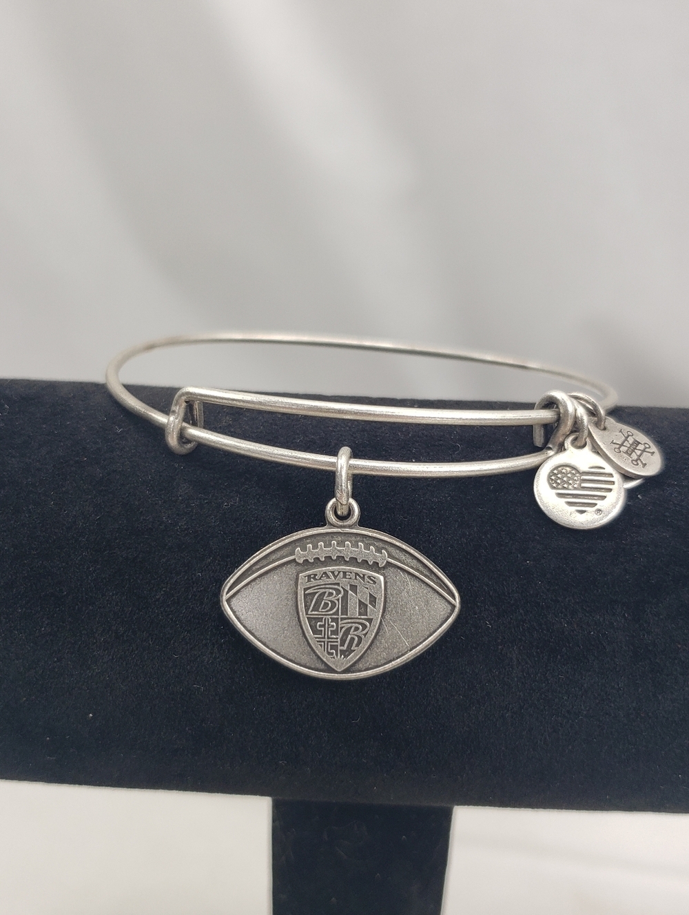 Alex and Ani Baltimore Ravens Silver Bracelet